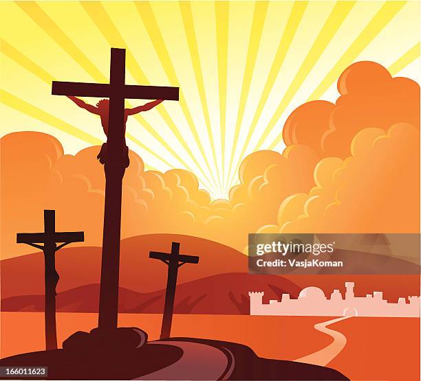 ilustrações, clipart, desenhos animados e ícones de crucificação 2 - good friday