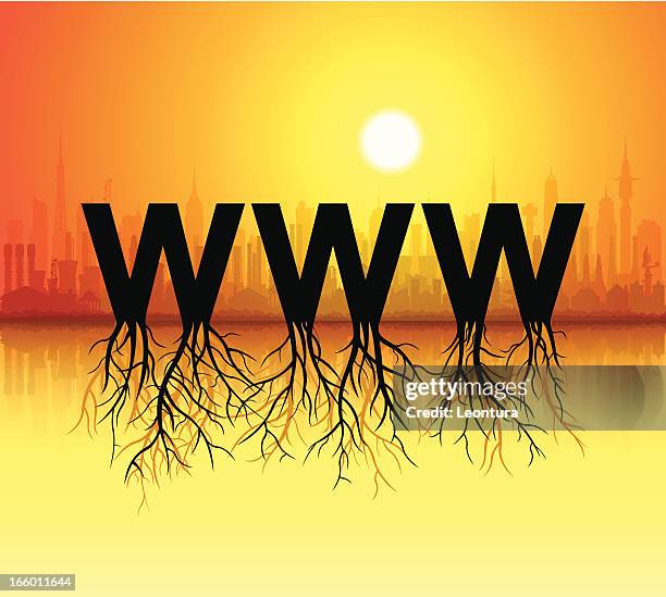 growing web - website creation stock illustrations