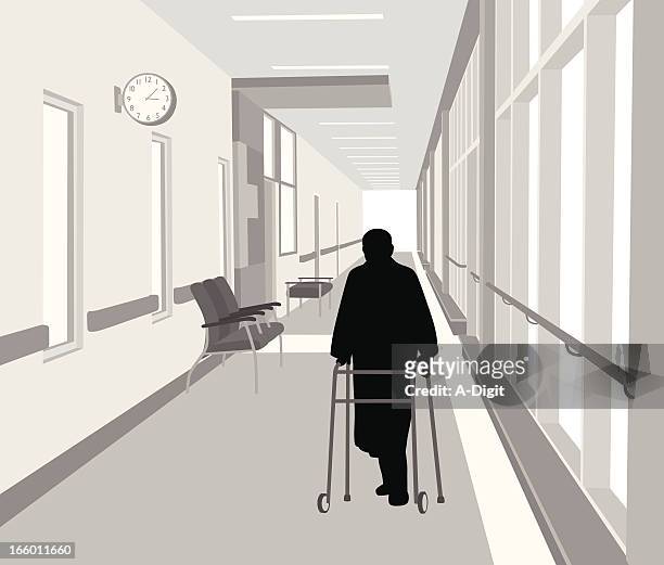 hospitalcorridor - sports hall stock-grafiken, -clipart, -cartoons und -symbole
