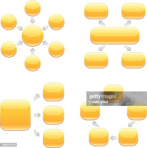 flow charts - paper note icon stock illustrations