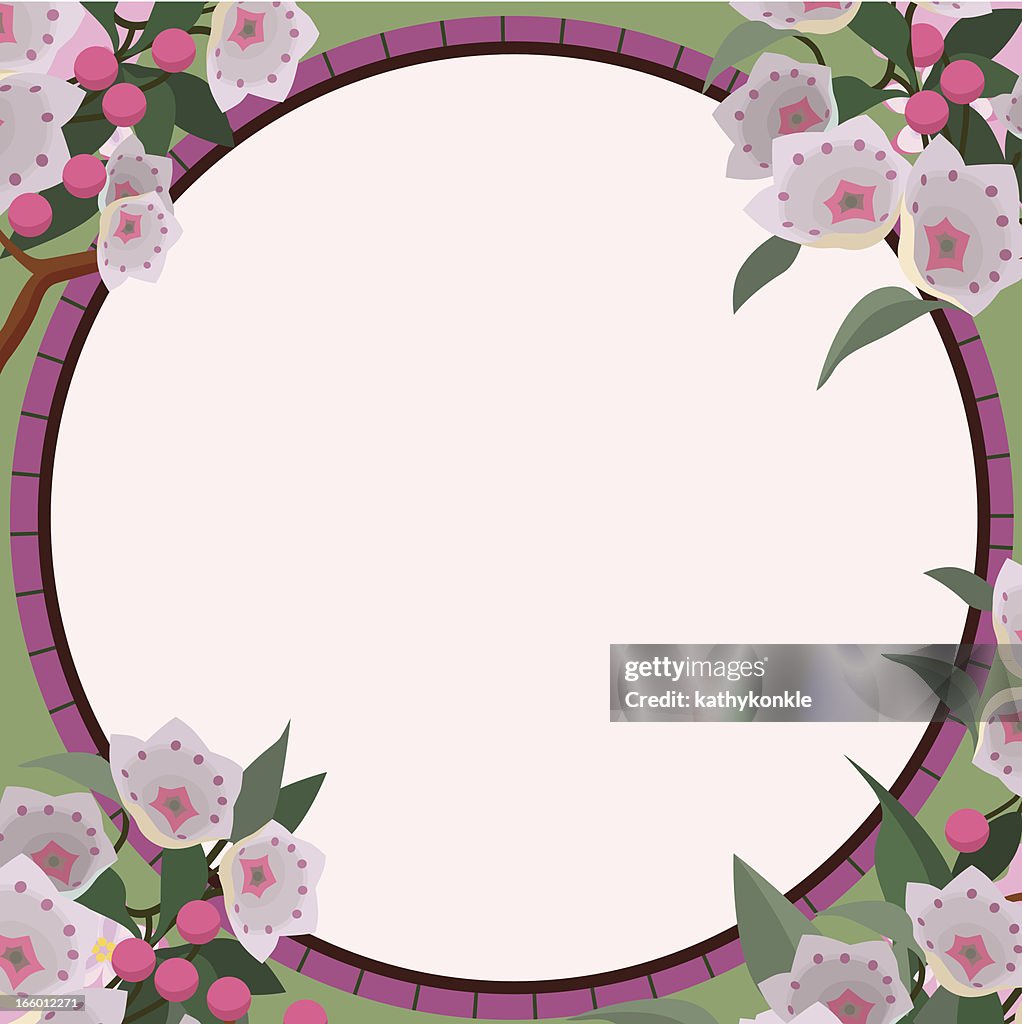 Mountain laurel frame