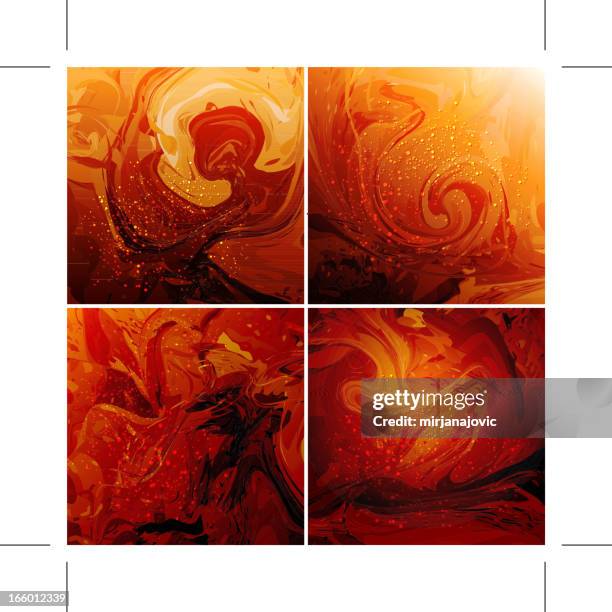 abstract background - set - lava stock illustrations