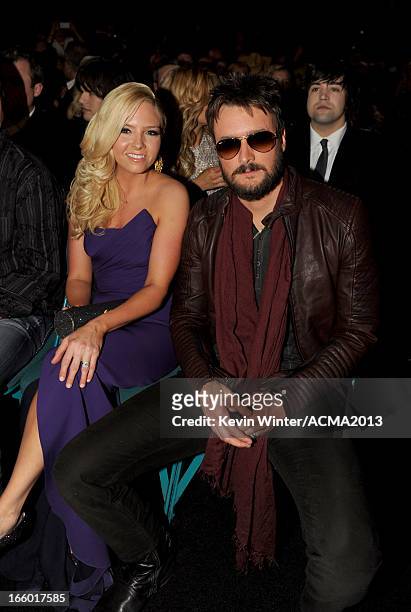 Singer Eric Church and Katherine Church attend the 48th Annual Academy of Country Music Awards at the MGM Grand Garden Arena on April 7, 2013 in Las...