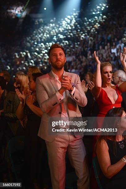 Musician Charles Kelley attends the 48th Annual Academy of Country Music Awards at the MGM Grand Garden Arena on April 7, 2013 in Las Vegas, Nevada.