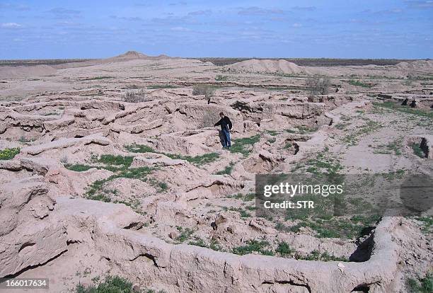 Turkmenistan-history-archaeology-society,FEATURE by Igor SASIN A view of the excavated ancient fortress town of Gonur-Tepe, 50 kms outside the modern...