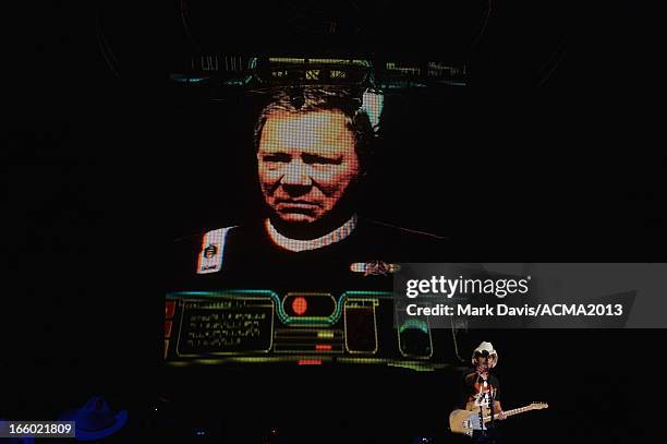 Musician Brad Paisley performs onstage during the 48th Annual Academy Of Country Music Awards - ACM Fan Jam After Party at Orleans Arena on April 7,...