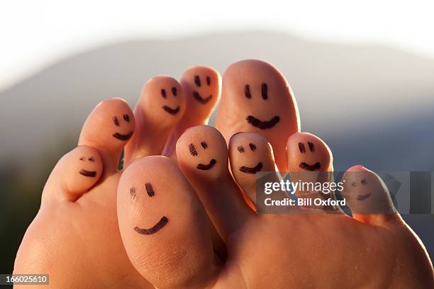 happy toes - athlete's foot stock pictures, royalty-free photos & images