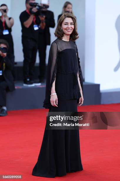 Sofia Coppola attends a red carpet for the movie "Priscilla" at the 80th Venice International Film Festival on September 04, 2023 in Venice, Italy.