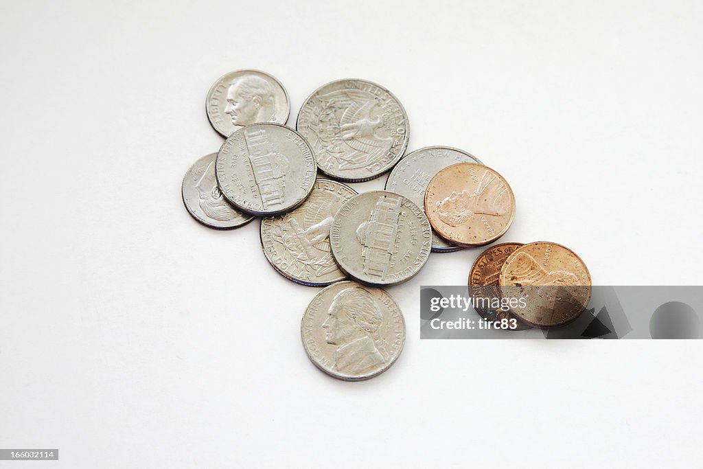 Selection of US coins