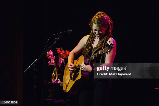 Crystal Bowersox performs at the Triple Door Theater on April 7, 2013 in Seattle, Washington.