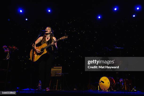 Crystal Bowersox performs at the Triple Door Theater on April 7, 2013 in Seattle, Washington.