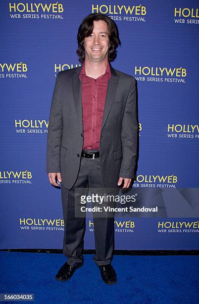 Justin Marchert attends the 2nd annual HollyWeb Festival at Avalon on April 7, 2013 in Hollywood, California.