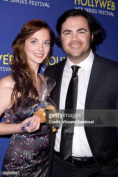 Jennifer Doherty and Daniel Doherty attend the 2nd annual HollyWeb Festival at Avalon on April 7, 2013 in Hollywood, California.