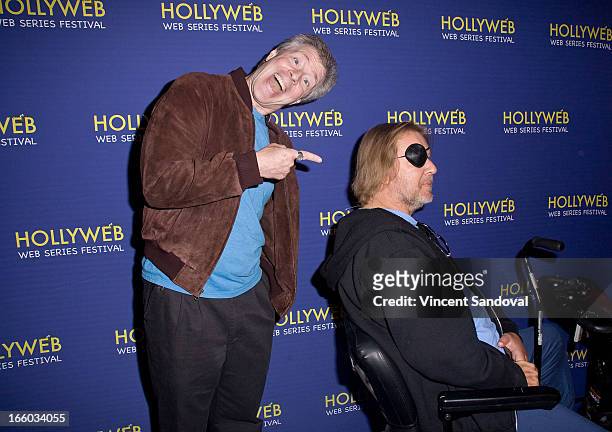 Robert Griffith and Jerry Kokich attend the 2nd annual HollyWeb Festival at Avalon on April 7, 2013 in Hollywood, California.