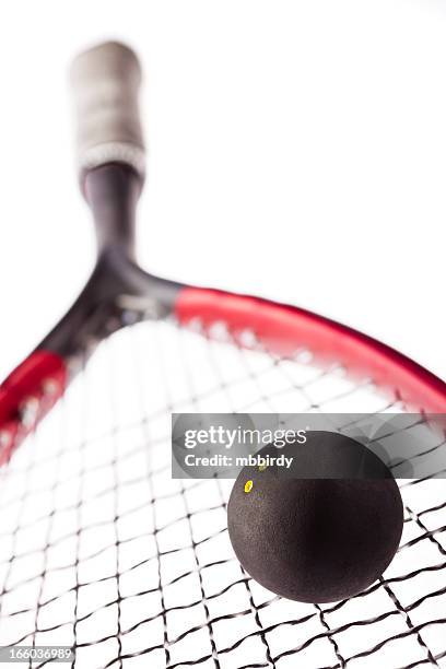 squash racquetball and racket - squash sport stock pictures, royalty-free photos & images