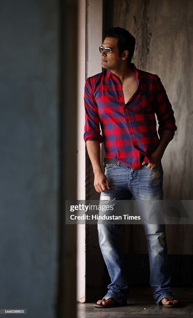 Indian Actor Samir Kochchar pose for camera during profile shoot on ...