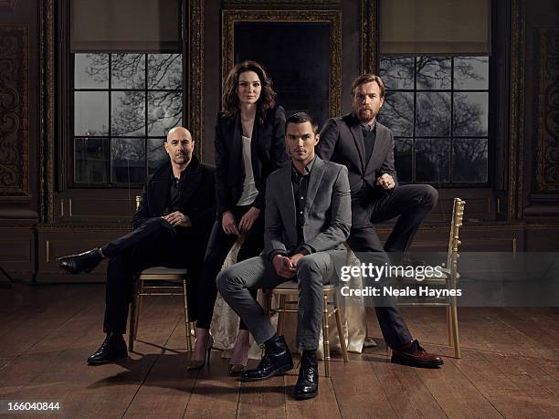 Actors Stanley Tucci, Eleanor Tomlinson, Nicholas Hoult and Ewan Mcgregor are photographed for USA Today on February 11, 2013 in London, England.