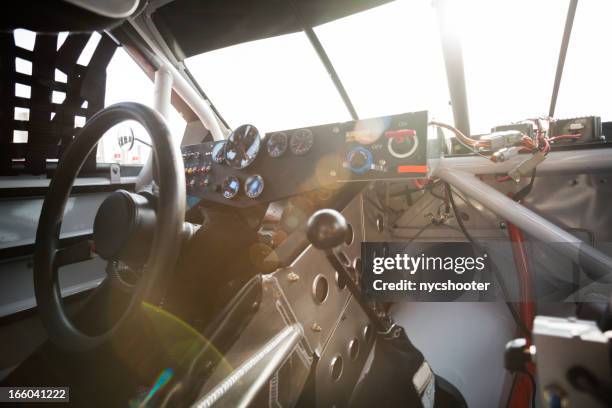 stock car interior - nascar stock pictures, royalty-free photos & images