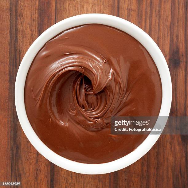 chocolate spread - chocolate swirl from above stock pictures, royalty-free photos & images