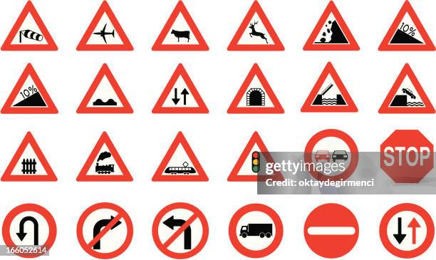 stockillustraties, clipart, cartoons en iconen met road sign - spoorwegovergang