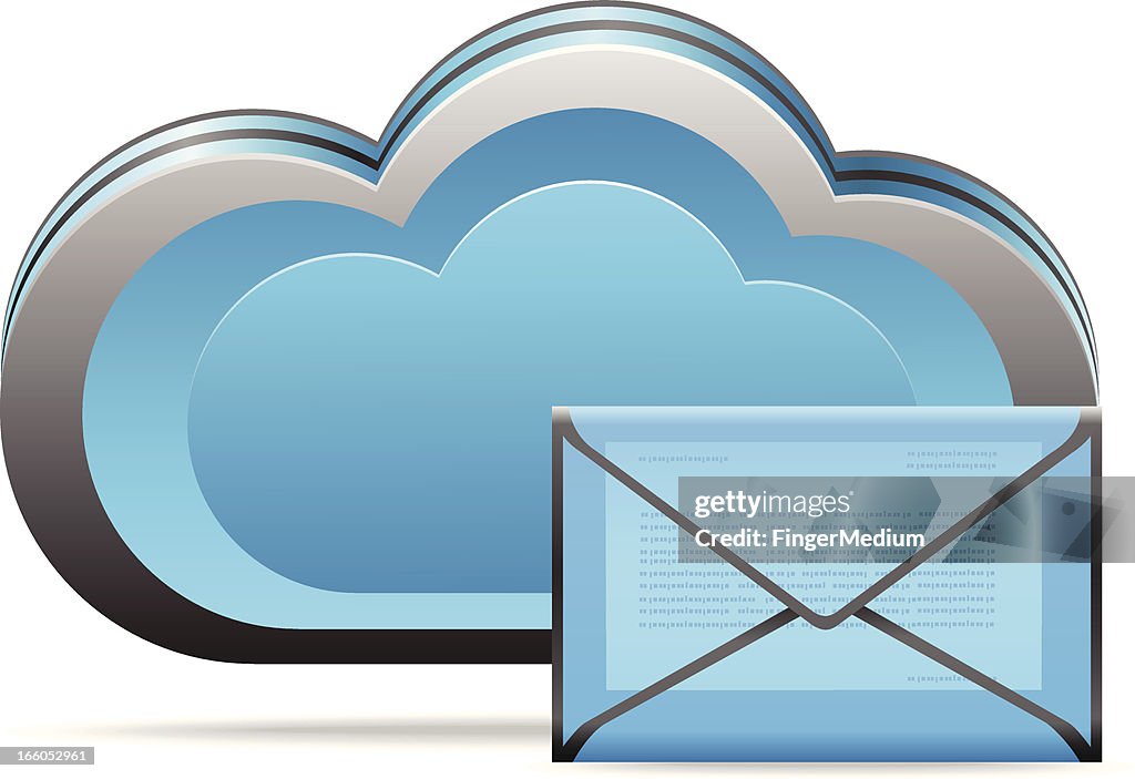 Nuvem de ícone de e-mail