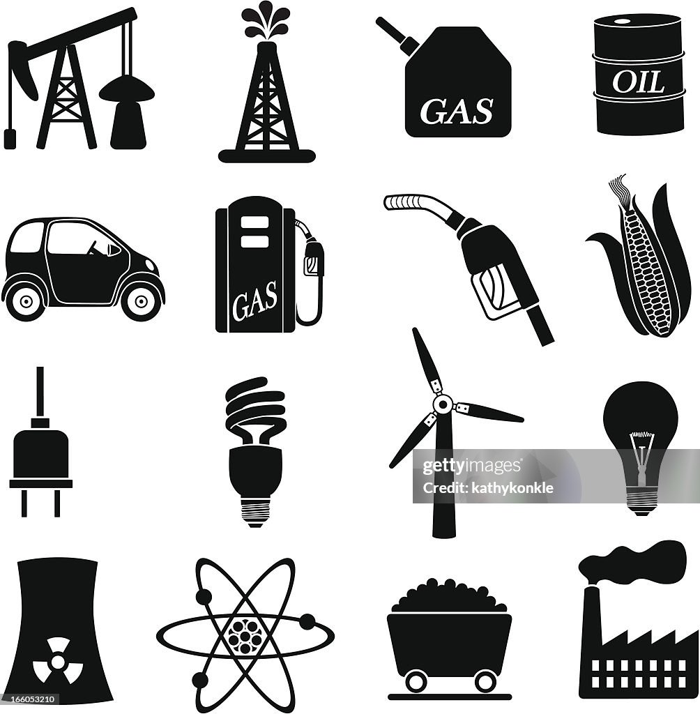 Power and energy icons