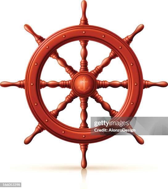 ilustraciones, imágenes clip art, dibujos animados e iconos de stock de timón - timón