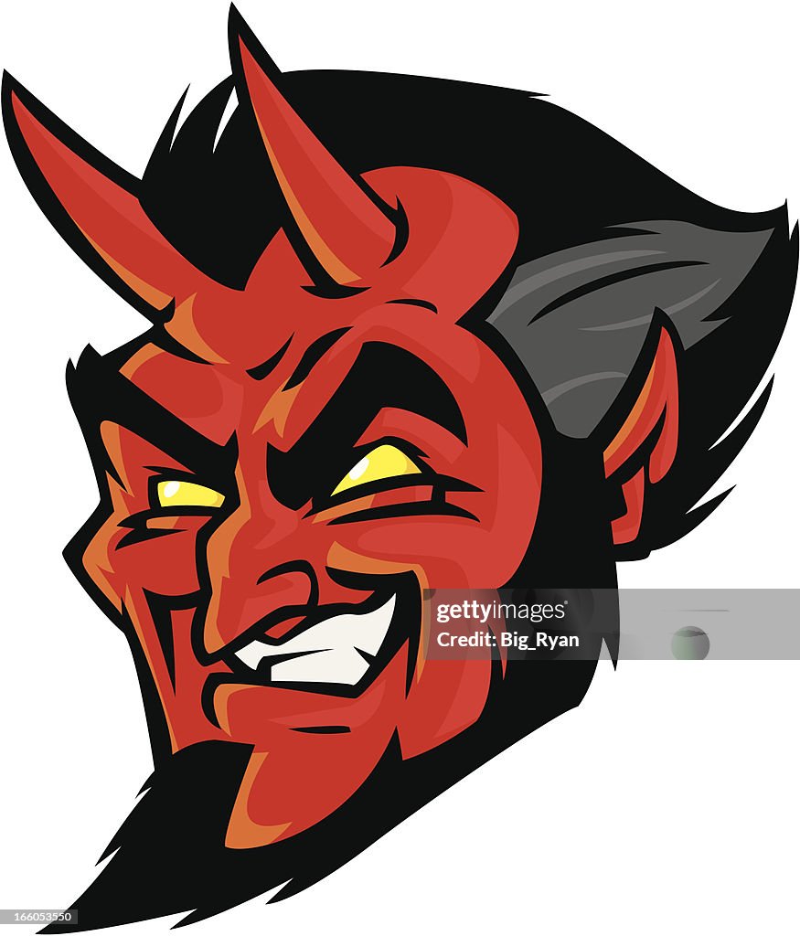 Gusel Devil Devil Cartoon Face