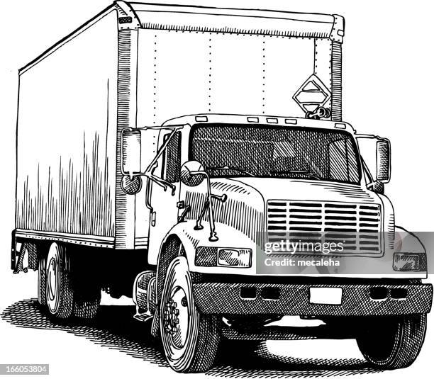 truck - moving truck stock illustrations