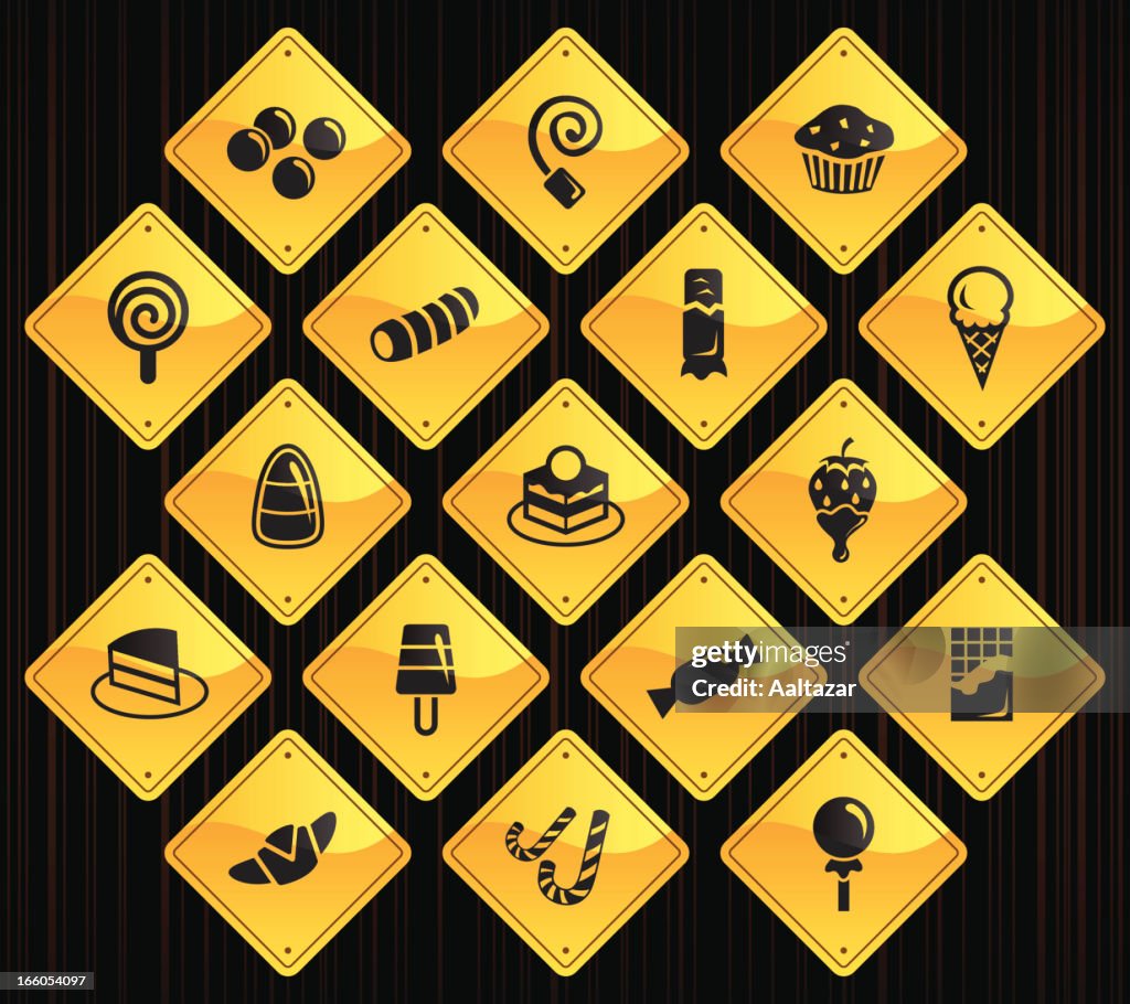 Yellow Road Signs - Sweets & Candy