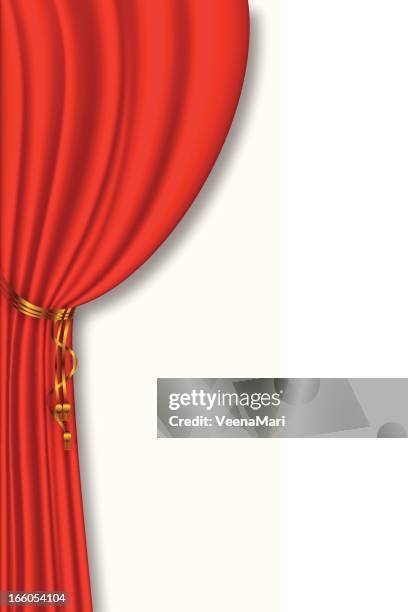 stage curtain - auditorium stage stock illustrations