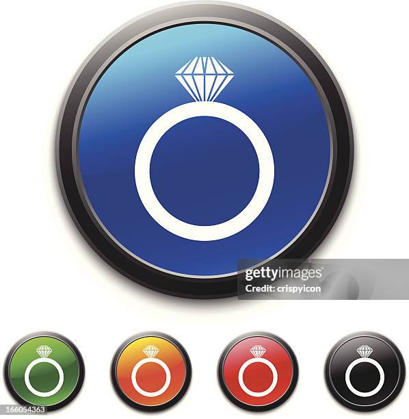 ring icon - wedding ring stock illustrations