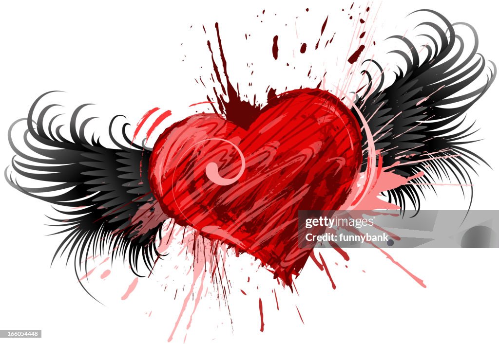 Exploding Heart Shape High-Res Vector Graphic - Getty Images