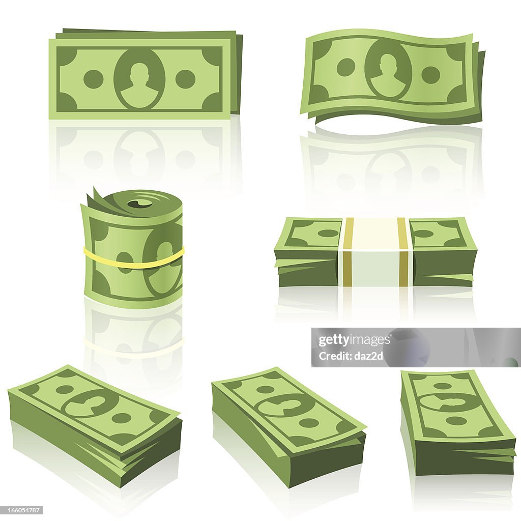 GREEN GELD-STACKS