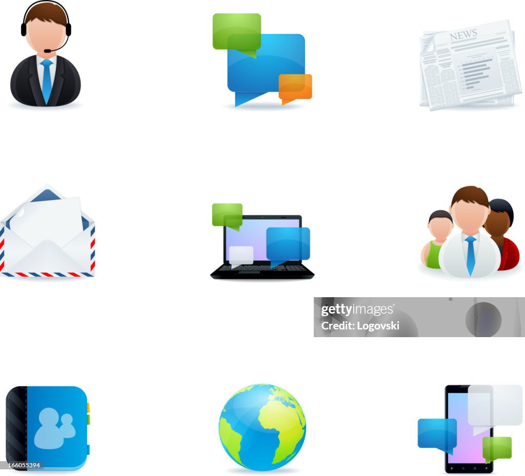 Communication icons