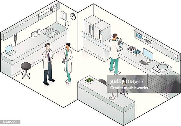 vektor-illustration von medical laboratory - laboratory equipment stock-grafiken, -clipart, -cartoons und -symbole