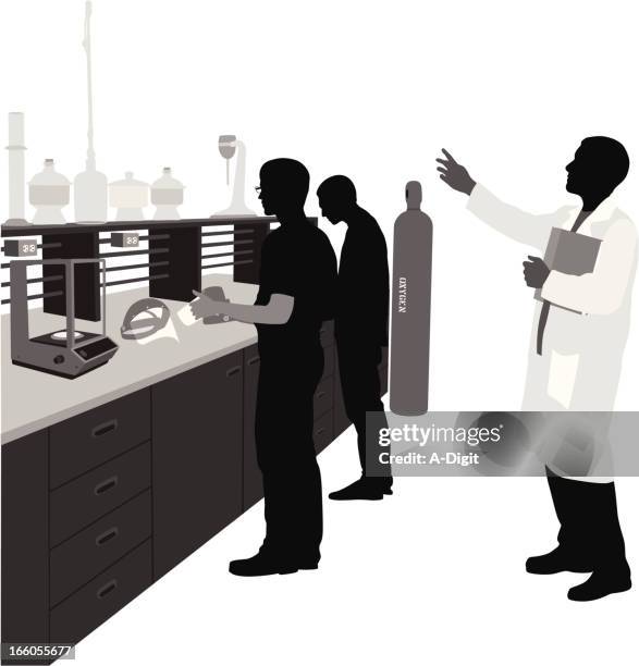 laboratory - lab director stock illustrations