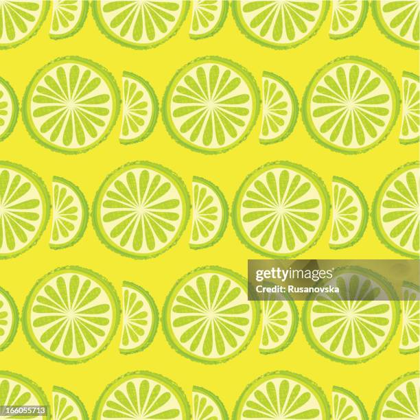 illustrations, cliparts, dessins animés et icônes de motif sans couture de citron vert - lemon pattern