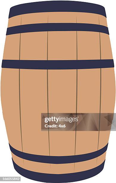 wine barrel - rum barrel stock illustrations