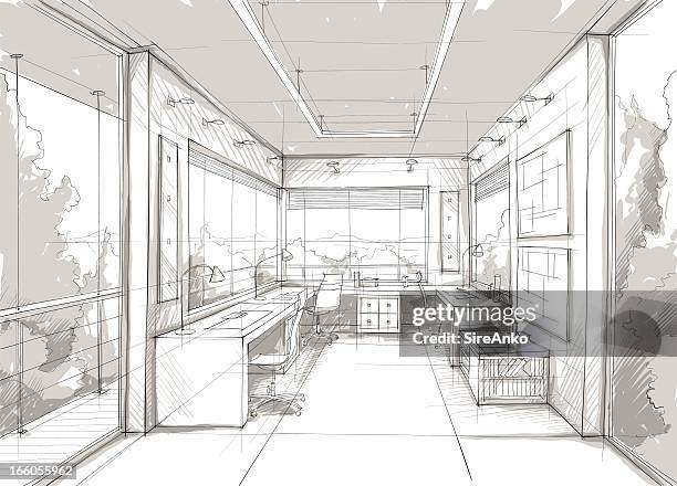 ilustrações, clipart, desenhos animados e ícones de o design - perspectiva espacial