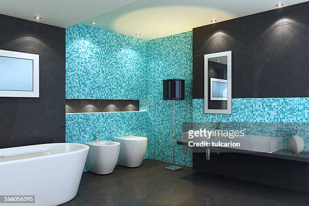 luxus-badezimmer - bidet stock-fotos und bilder