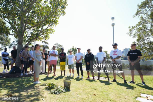 General view of the UFC 293 Welcome Ceremony at Barangaroo Reserve on September 5, 2023 in Sydney, Australia.