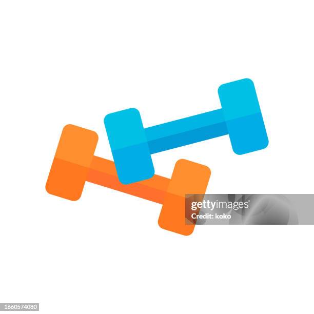 dumbbells. - dumbells isolated stock illustrations