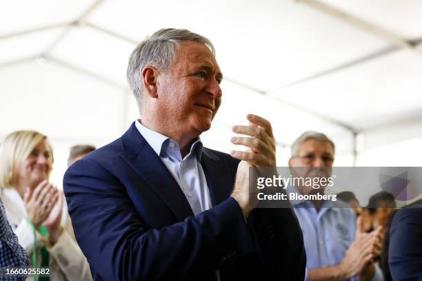 Ken Griffin, chief executive officer and founder of Citadel Advisors LLC, during a ground breaking ceremony for the final phase of The Underline...
