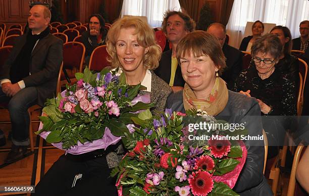 Christine Last and Caterina Last attend the award ceremony of the 'Goldenes Ehrenzeichen fuer Verdienste um das Land Wien' given in the Rathaus Wien...