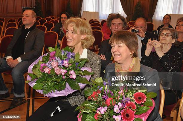 Christine Last and Caterina Last attend the award ceremony of the 'Goldenes Ehrenzeichen fuer Verdienste um das Land Wien' given in the Rathaus Wien...