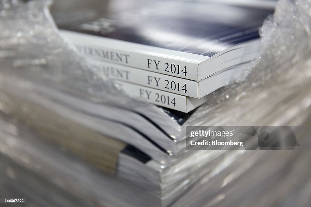 Copies Of President Barack Obama's Budget for Fiscal Year 2014 Printed Ahead of Release