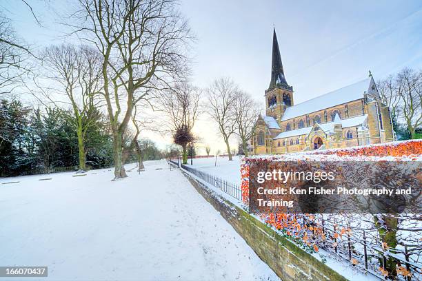 wentworth church - virginia water surrey ストックフォトと画像