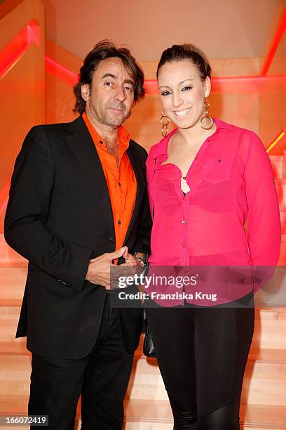 Dieter Landuris and daughter Isabella Landuris attend the Victress Day Gala 2013 at the MOA Hotel on April 8, 2013 in Berlin, Germany.