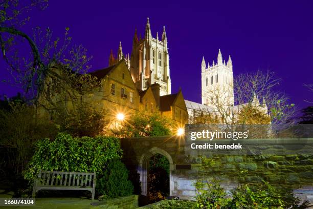 washington, dc, usa - national cathedral stock-fotos und bilder